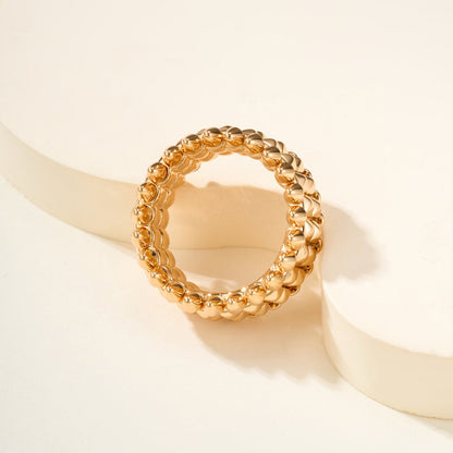 [LUCKY LOVE]CLASH 9.2MM DOUBLE ROW RING