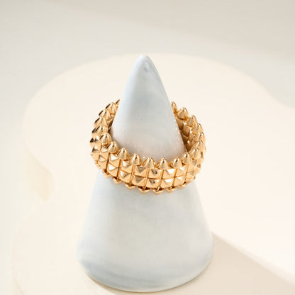 [LUCKY LOVE]CLASH 9.2MM DOUBLE ROW RING