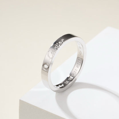 [LUCKY LOVE]LOVE RING 4MM 1 DIAMOND