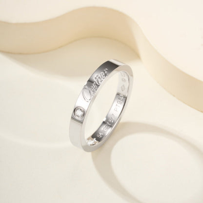 [LUCKY LOVE]LOVE RING 4MM 1 DIAMOND