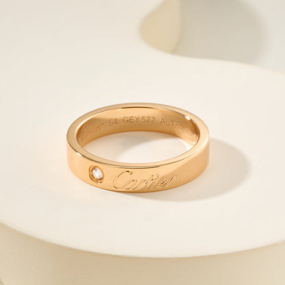 [LUCKY LOVE]LOVE RING 4MM 1 DIAMOND