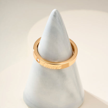 [LUCKY LOVE]LOVE RING 4MM 1 DIAMOND