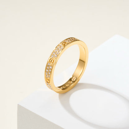 [LUCKY LOVE]LOVE RING 2.65MM DIAMOND
