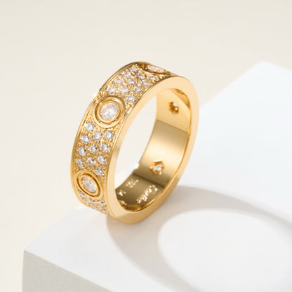 [LUCKY LOVE]LOVE 5.5MM FULL-PAVE 6-DIAMOND RING