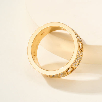 [LUCKY LOVE]LOVE 5.5MM FULL-PAVE 6-DIAMOND RING