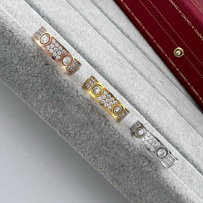 [LUCKY LOVE]LOVE 5.5MM FULL-PAVE 6-DIAMOND RING