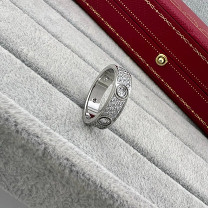 [LUCKY LOVE]LOVE 5.5MM FULL-PAVE 6-DIAMOND RING