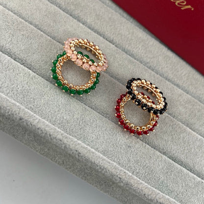 [LUCKY LOVE]CLASH 7.9MM AGATE CHALCEDONY RING