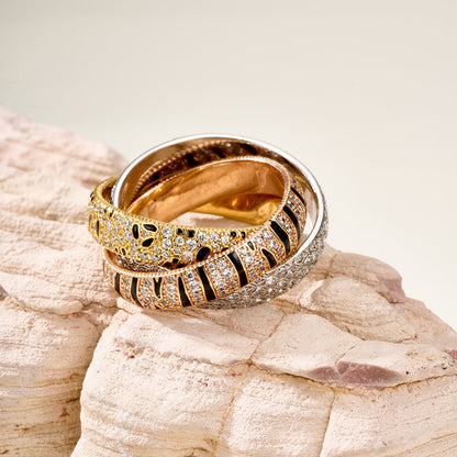 [LUCKY LOVE]TRINITY  RING LEOPARD PRINT