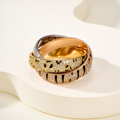 [LUCKY LOVE]TRINITY  RING LEOPARD PRINT