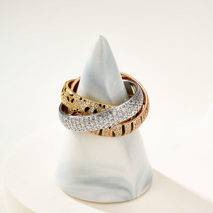 [LUCKY LOVE]TRINITY  RING LEOPARD PRINT