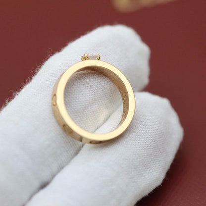 [LUCKY LOVE]LOVE RING 3.6MM 1 BIG DIAMOND