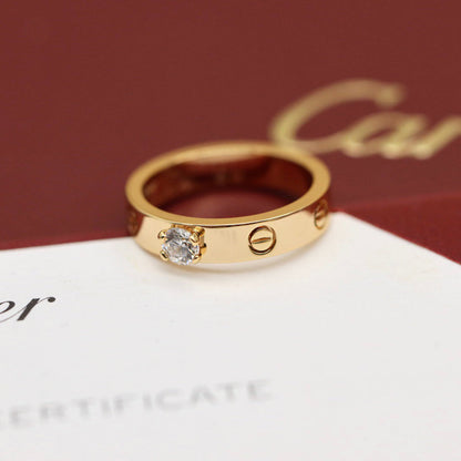 [LUCKY LOVE]LOVE RING 3.6MM 1 BIG DIAMOND