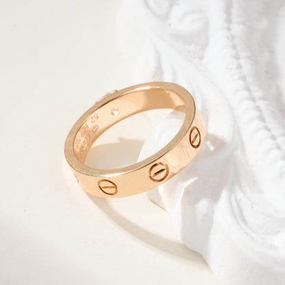 [LUCKY LOVE]LOVE RING 3.6MM 1 BIG DIAMOND