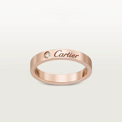 [LUCKY LOVE]LOVE RING 4MM 1 DIAMOND