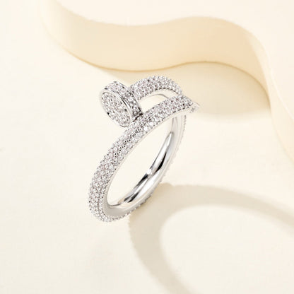 [LUCKY LOVE]JUSTE RING 2.6MM FULL DIAMOND