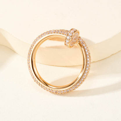 [LUCKY LOVE]JUSTE RING 2.6MM FULL DIAMOND