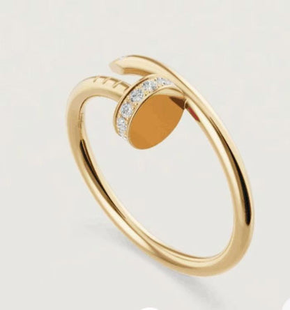 [LUCKY LOVE]JUSTE 1.8MM HALF DIAMOND RING