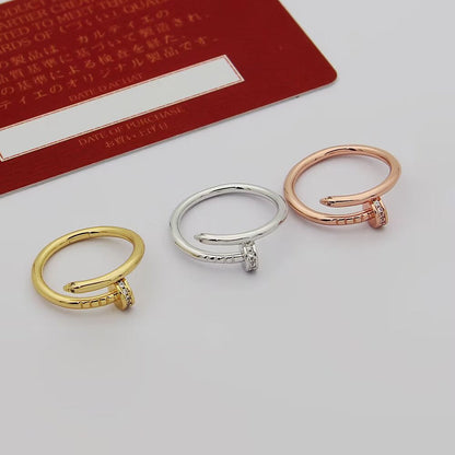 [LUCKY LOVE]JUSTE 1.8MM HALF DIAMOND RING