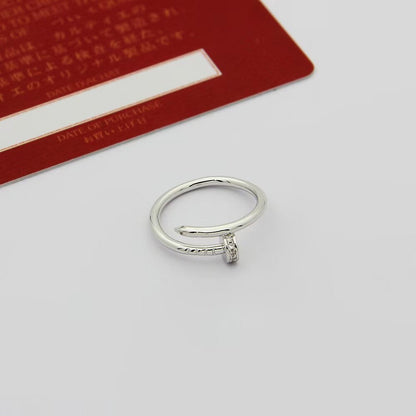 [LUCKY LOVE]JUSTE 1.8MM HALF DIAMOND RING