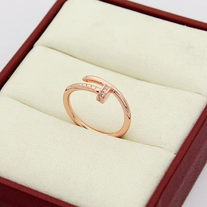 [LUCKY LOVE]JUSTE 1.8MM HALF DIAMOND RING