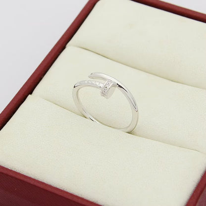 [LUCKY LOVE]JUSTE 1.8MM HALF DIAMOND RING