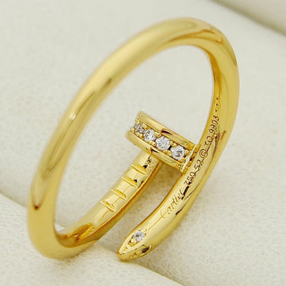 [LUCKY LOVE]JUSTE 1.8MM HALF DIAMOND RING