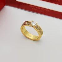 [LUCKY LOVE]LOVE RING 3.6MM 1 BIG DIAMOND FULL DIAMOND