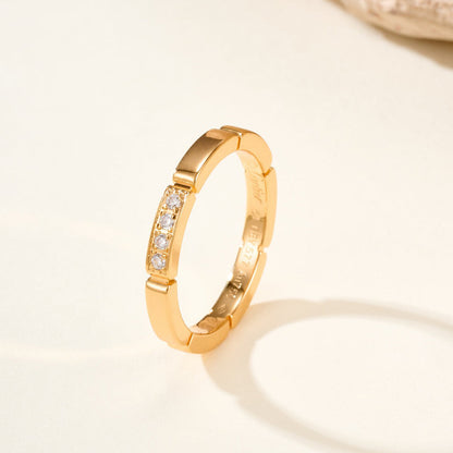 [LUCKY LOVE]MAILLON PANTHERE 4 DIAMOND RING