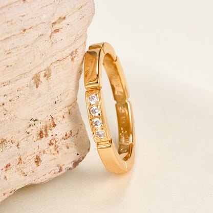 [LUCKY LOVE]MAILLON PANTHERE 4 DIAMOND RING