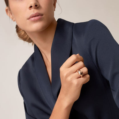 [LUCKY LOVE]PANTHERE SPOTTED MEDIUM RING