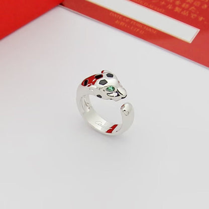 [LUCKY LOVE]PANTHERE SPOTTED MEDIUM RING