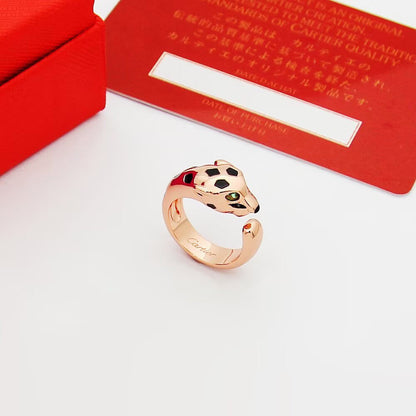 [LUCKY LOVE]PANTHERE SPOTTED MEDIUM RING