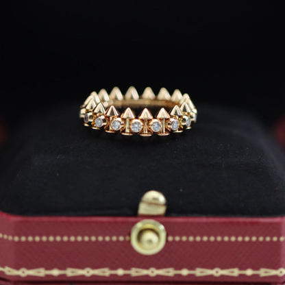 [LUCKY LOVE]CLASH 6.8MM DIAMOND MEDIUM RING