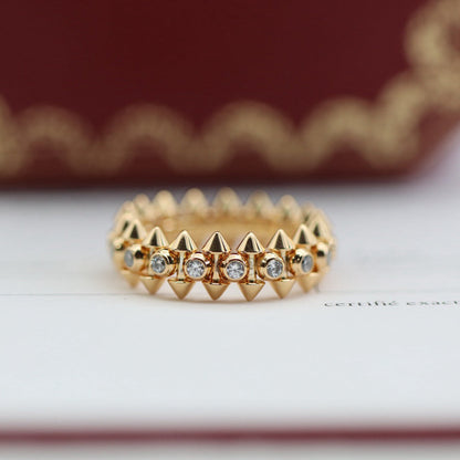[LUCKY LOVE]CLASH 6.8MM DIAMOND MEDIUM RING