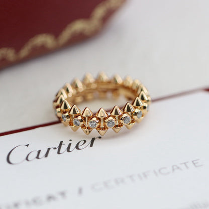 [LUCKY LOVE]CLASH 6.8MM DIAMOND MEDIUM RING