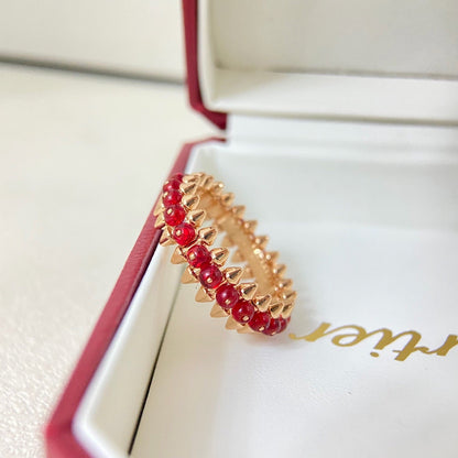 [LUCKY LOVE]CLASH 7.9MM AGATE CHALCEDONY RING