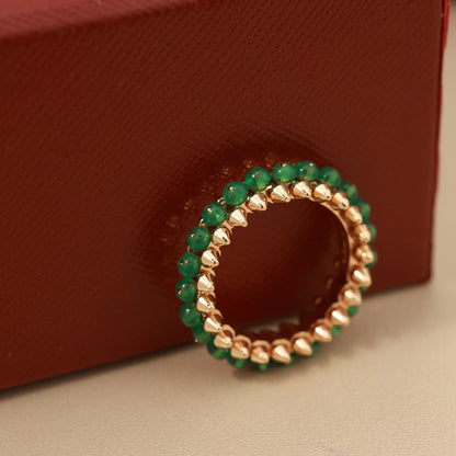 [LUCKY LOVE]CLASH 7.9MM AGATE CHALCEDONY RING