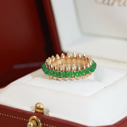 [LUCKY LOVE]CLASH 7.9MM AGATE CHALCEDONY RING