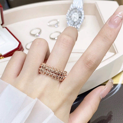 [LUCKY LOVE]CLASH 9.2MM DOUBLE ROW RING
