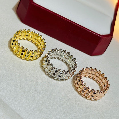 [LUCKY LOVE]CLASH 9.2MM DOUBLE ROW RING