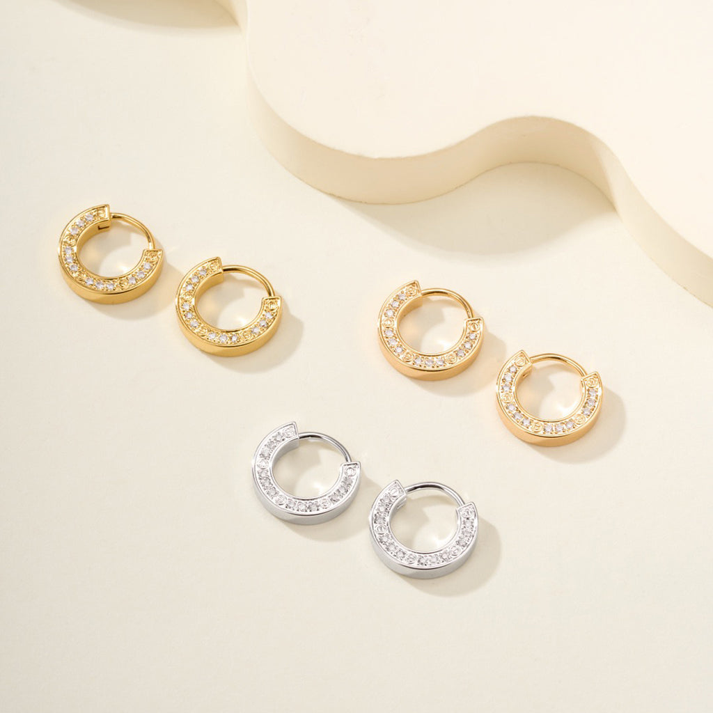 [LUCKY LOVE]LOVE DIAMOND EARRINGS