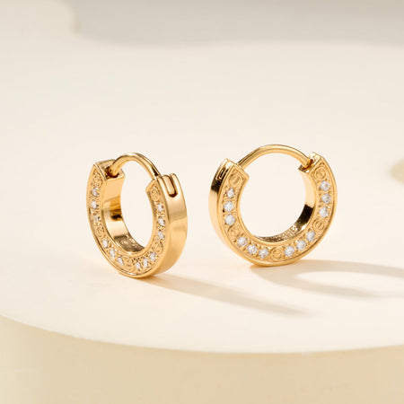 [LUCKY LOVE]LOVE DIAMOND EARRINGS