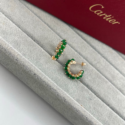 [LUCKY LOVE]CLASH 7.9MM AGATE CHALCEDONY EARRINGS