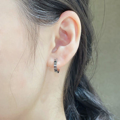 [LUCKY LOVE]LOVE EARRINGS 2.65 MM NO DIAMOND SMALL
