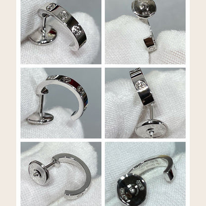 [LUCKY LOVE]LOVE EARRINGS 2.65 MM NO DIAMOND SMALL