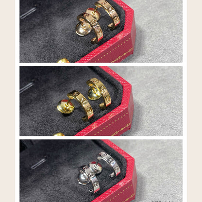 [LUCKY LOVE]LOVE EARRINGS 2.65 MM NO DIAMOND SMALL