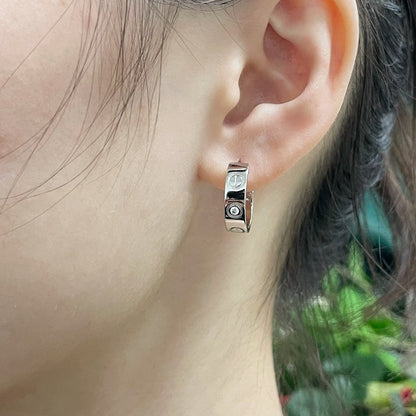 [LUCKY LOVE]LOVE EARRINGS 5.7MM 2 DIAMONDS