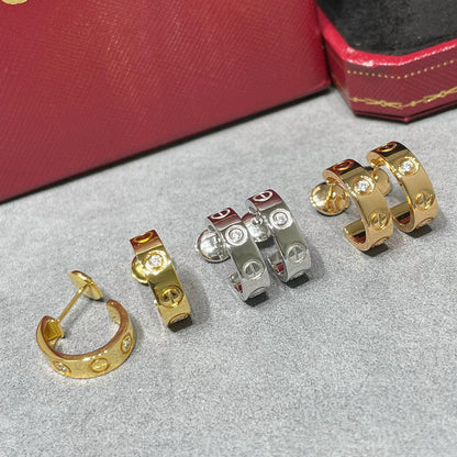 [LUCKY LOVE]LOVE EARRINGS 5.7MM 2 DIAMONDS