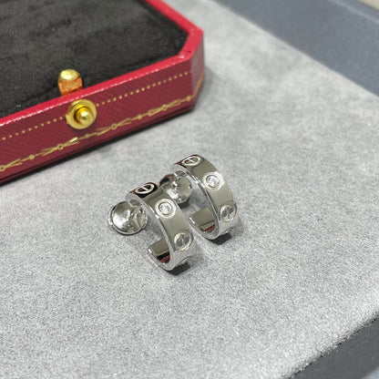 [LUCKY LOVE]LOVE EARRINGS 5.7MM 2 DIAMONDS